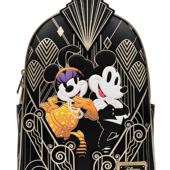 Loungefly Handbags - Comic Spot Exclusive Great Gatsby Mickey & Minnie Loungefly Mini Backpack
